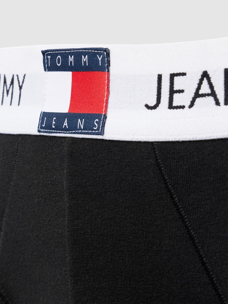 Slip mit Logo-Stitching Modell 'HERITAGE' in schwarz