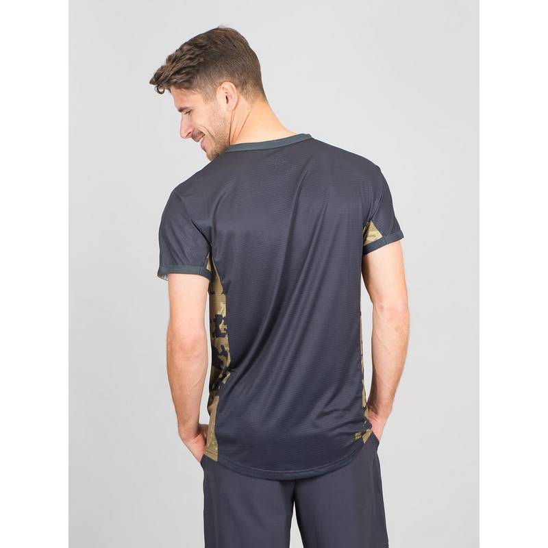 BIDI BADU Pure Wild V-Neck Tee Tennisshirt Herren