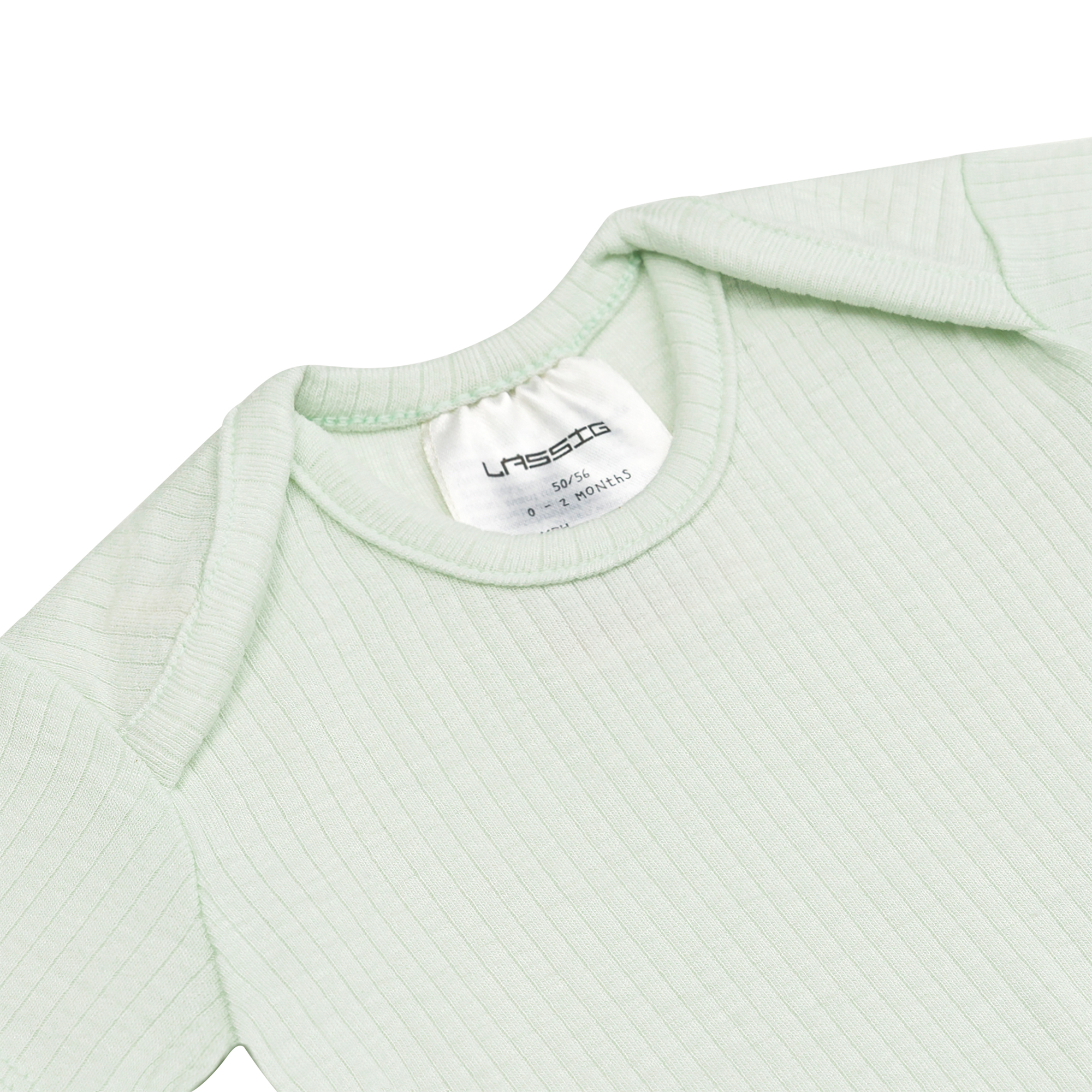 Baby Body Langarm - gerippt, Mint