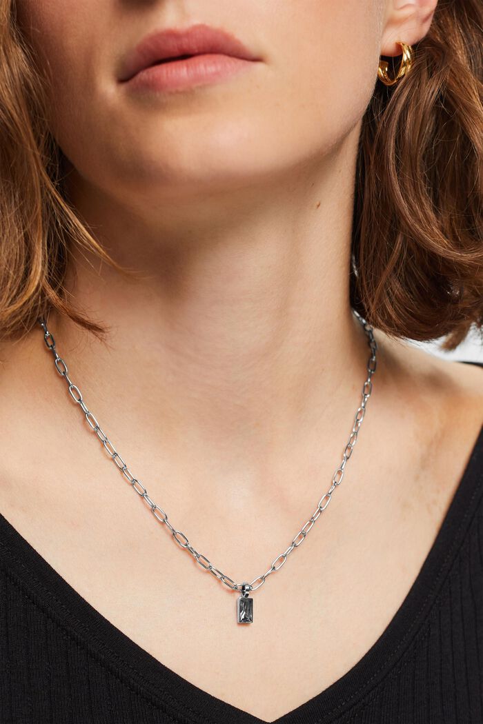 Kette mit Anhänger, Edelstahl