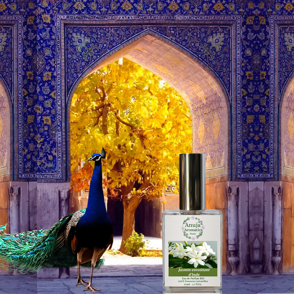 anuja aromatics Jasmin Envoûtant d'Inde Eau de Parfum Bio aux Essences 100 % Naturelles