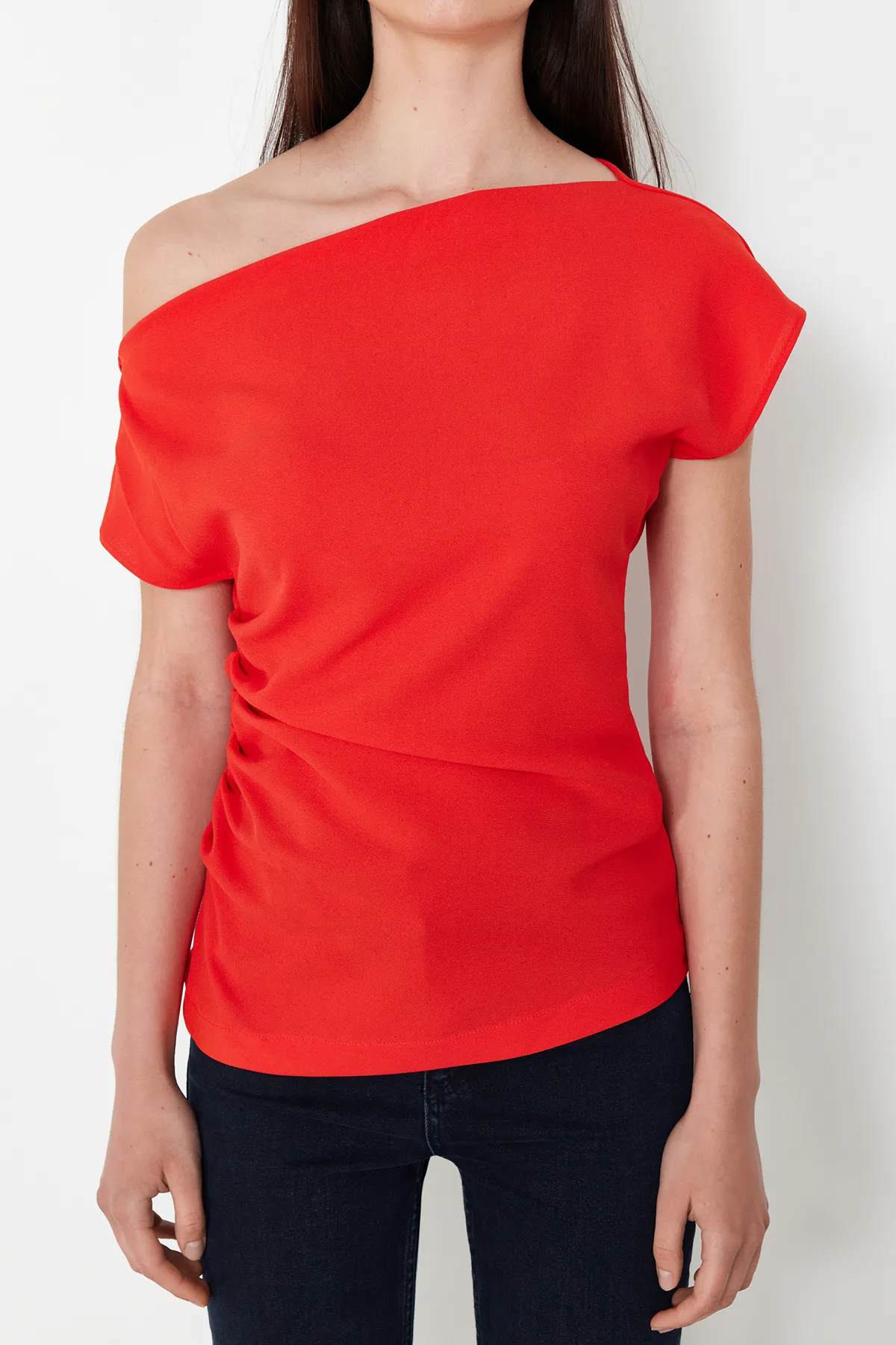Trendyol Collection  Bluse - Rot - Slim Fit