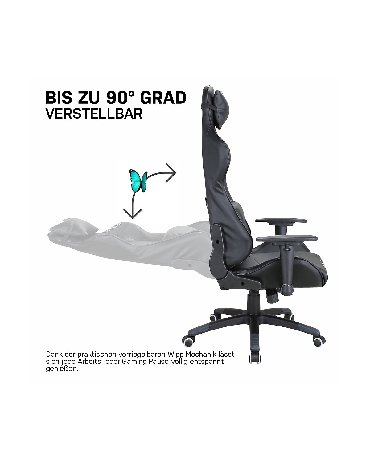 Gaming Stuhl DESTINY MG200 - Ergonomischer Racing Gaming Stuhl - Auch als RGB