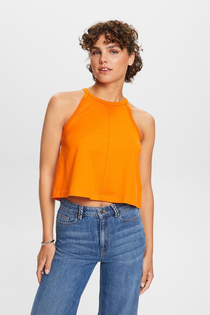 Tanktop mit Tropfenverschluss, 100 % Baumwolle