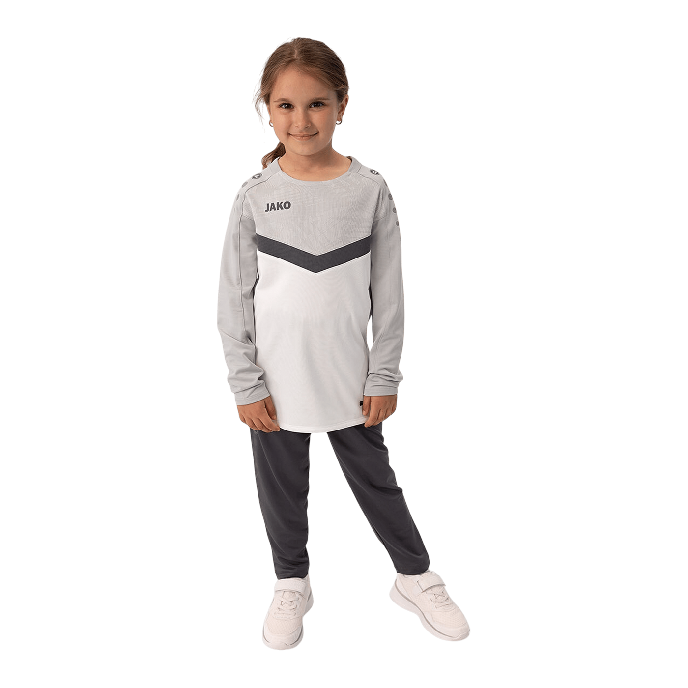 JAKO Iconic Sweatshirt Kids Weiss F016