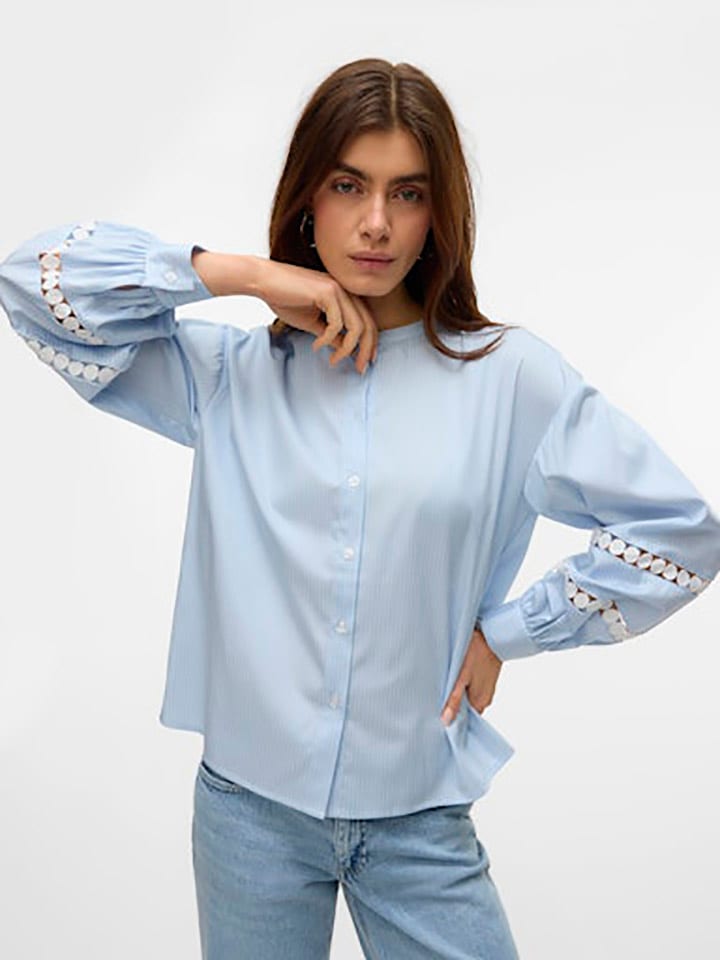 Vero Moda Bluse in Hellblau günstig kaufen
