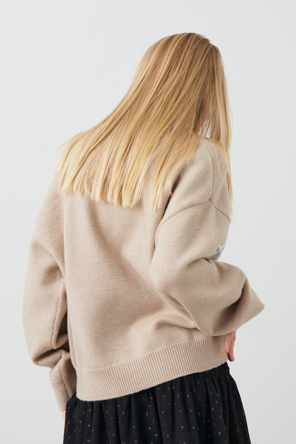 Y knitted star sweater