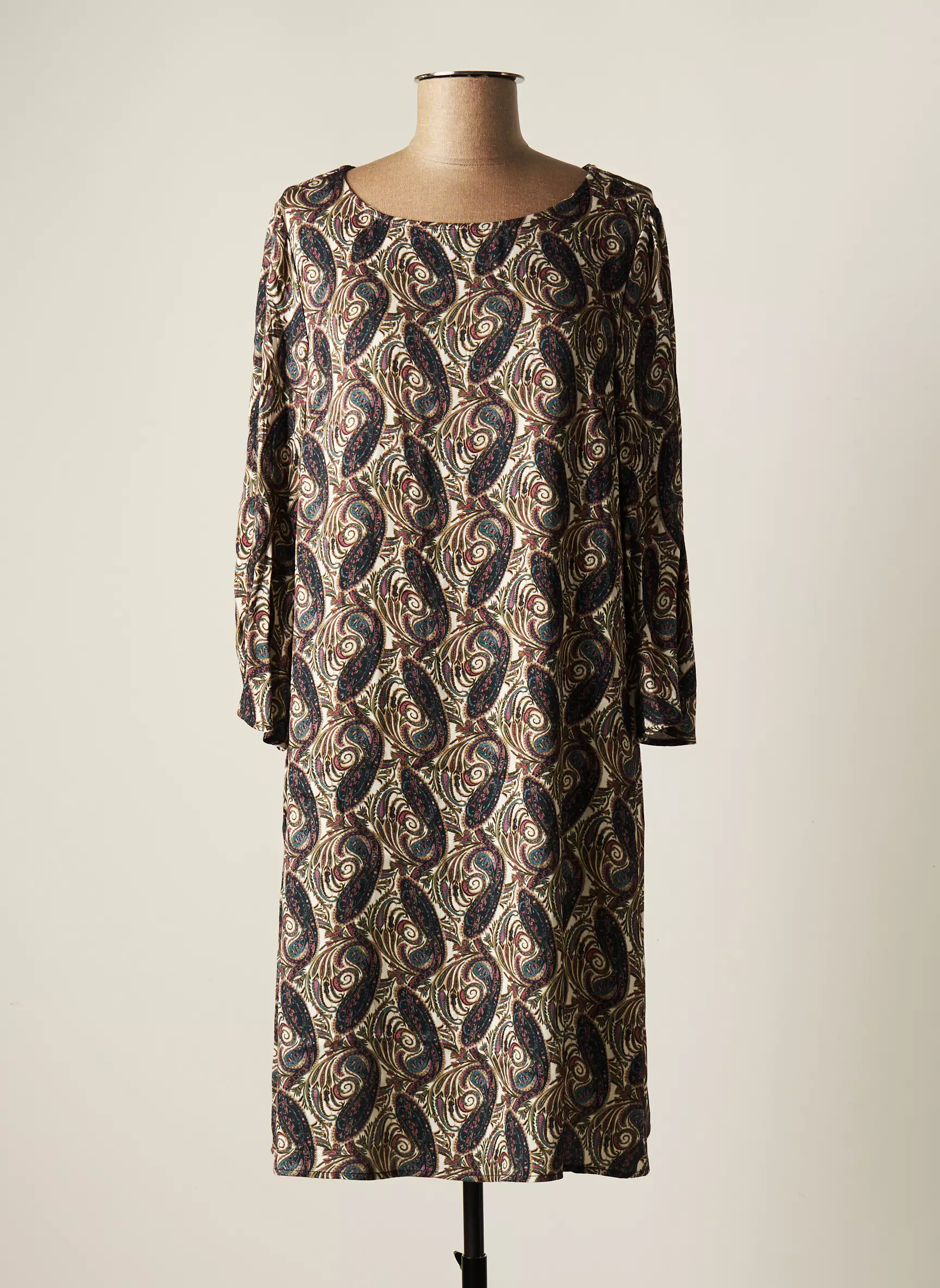 Jensen Robes Mi Longues Femme couleur beige
