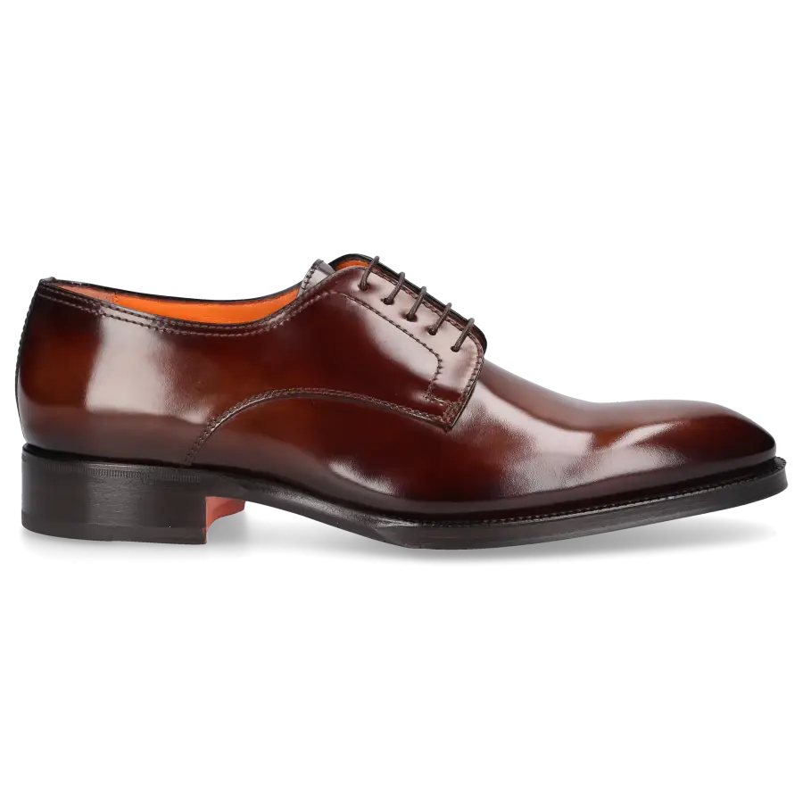 Santoni - Businessschuhe Derby MCCR18 Kalbsleder - braun