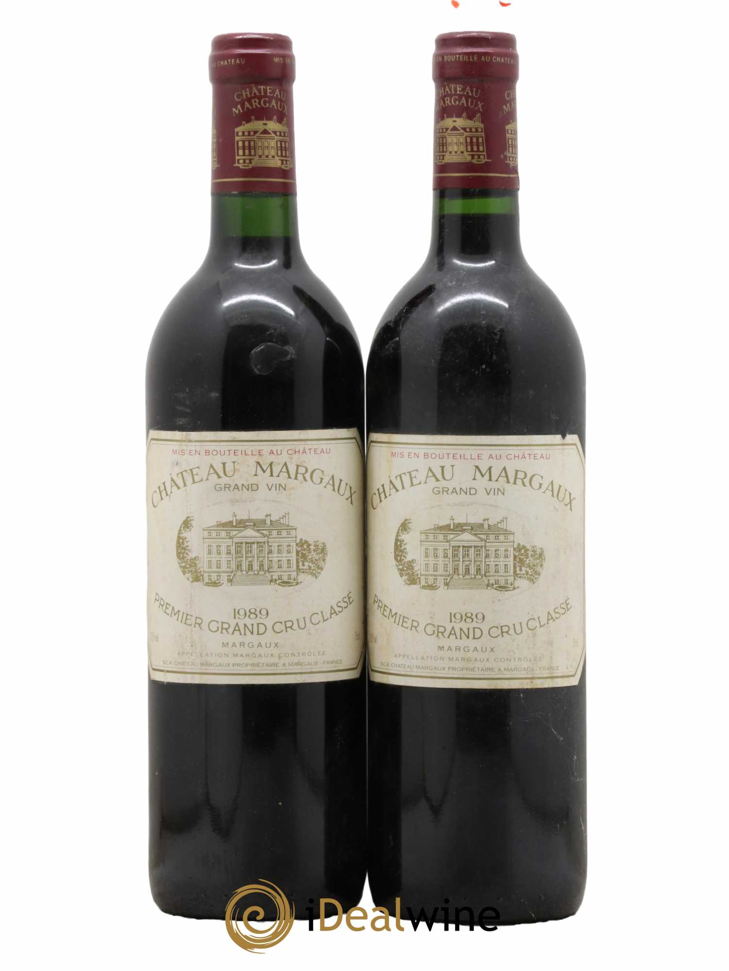 Château Margaux 1er Grand Cru Classé  1989 - Lot de 2 Bouteilles