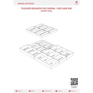 Feldherr Organizer für Caverna: Die Höhlenbauern - Grundspielbox