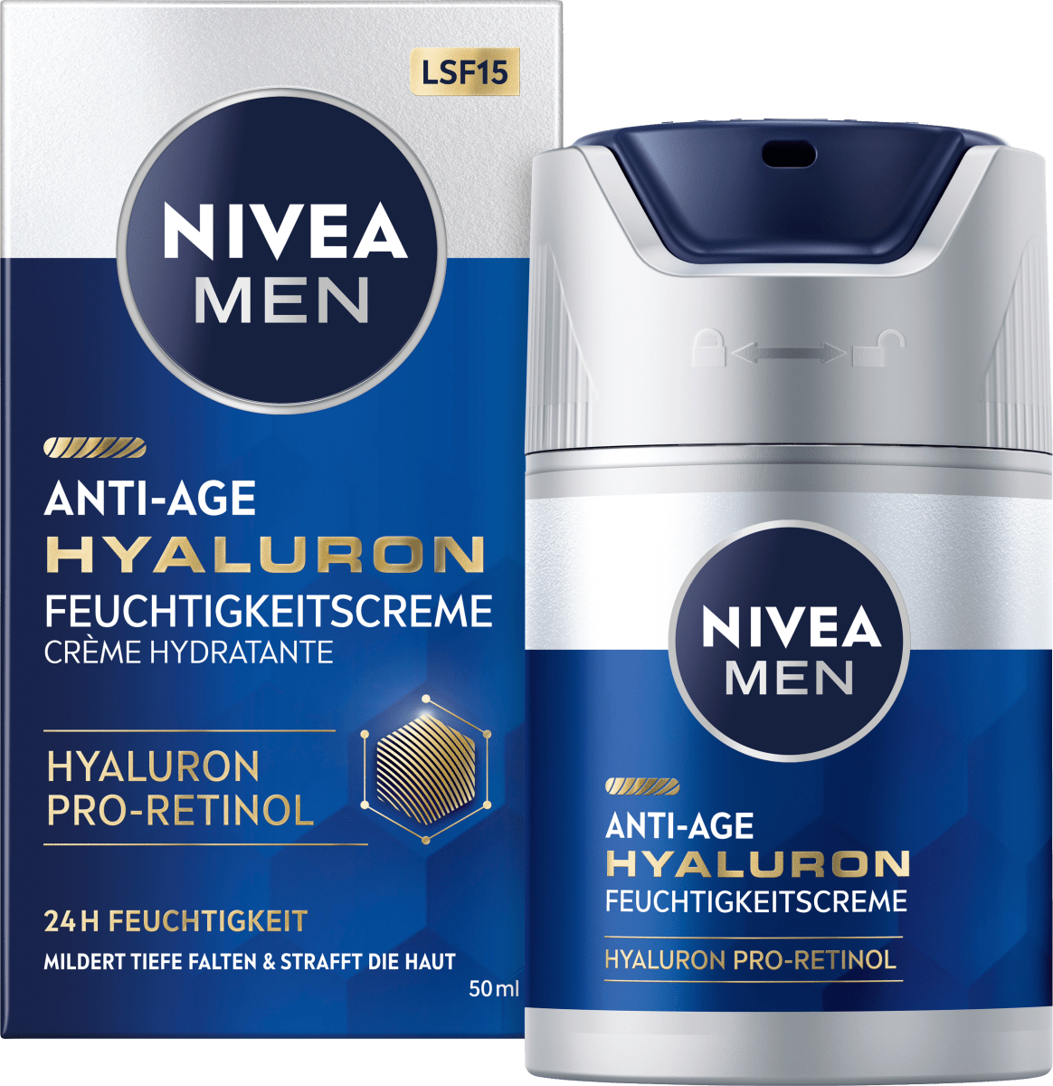 Anti Aging Gesichtscreme Hyaluron, 50 ml