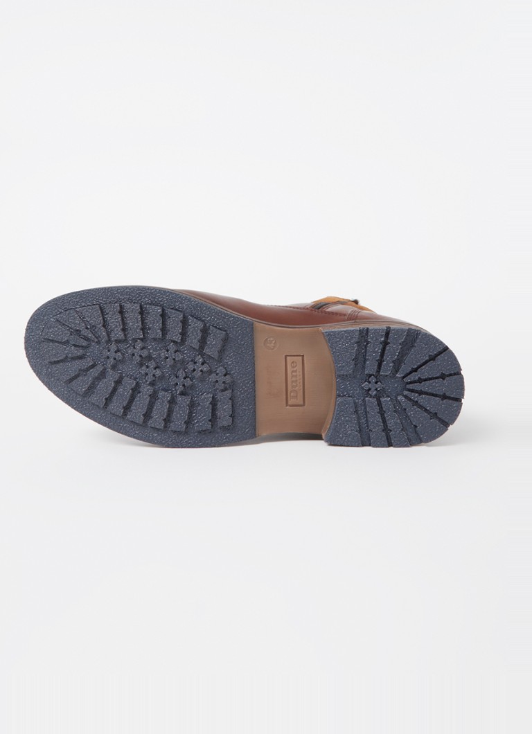 Stivaletti stringati in pelle con dettagli in camoscio di Dune London Call