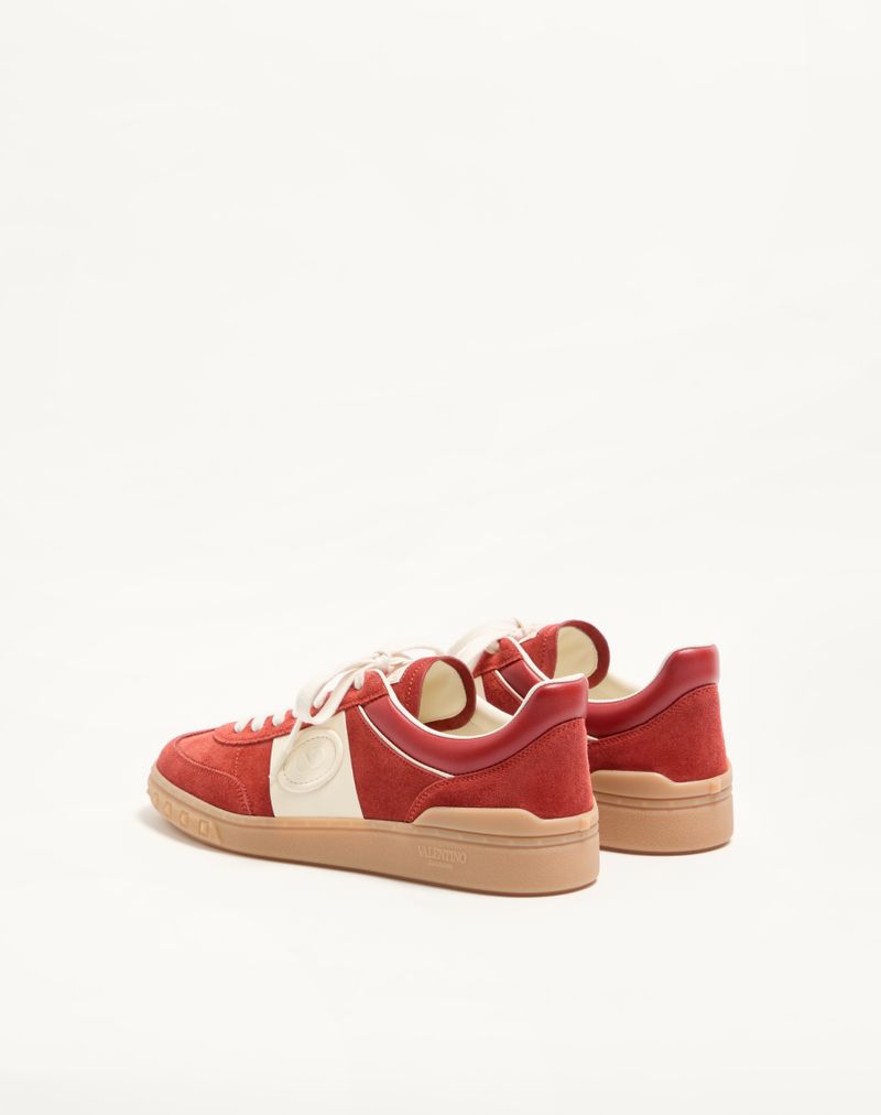 Baskets basses Upvillage en cuir fendu et cuir de veau nappa