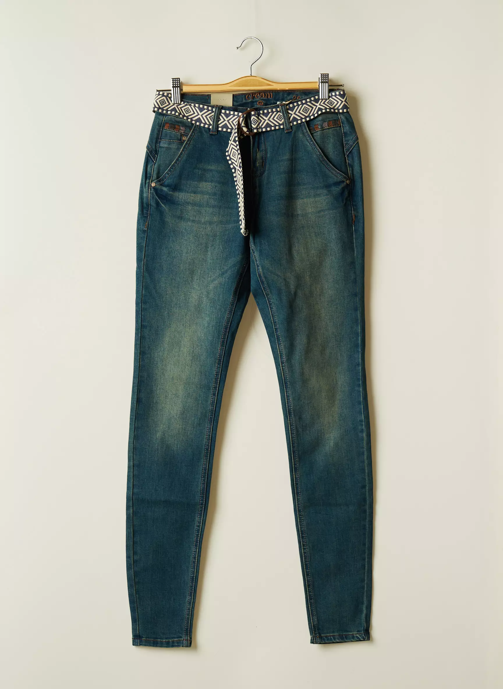 Cream Jeans Coupe Slim Femme couleur bleu