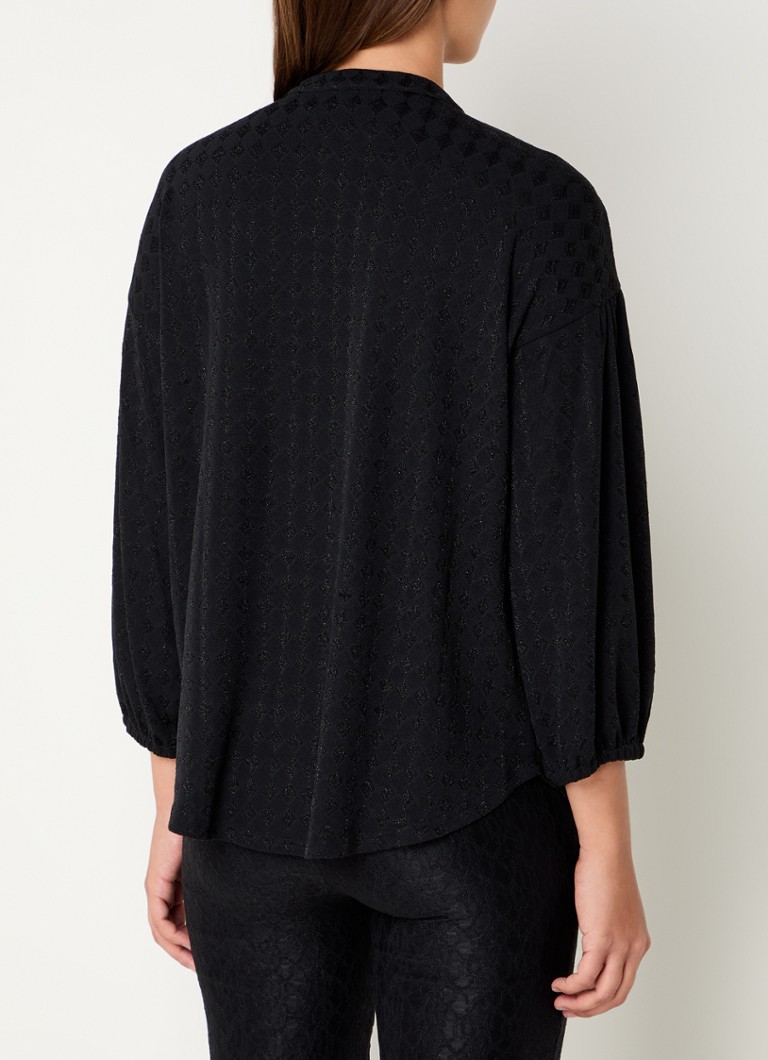 Camicetta Gabe in maglia fine del reparto Refined con lurex