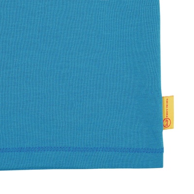 T-Shirt kurzarm, mittelblau für Jungs