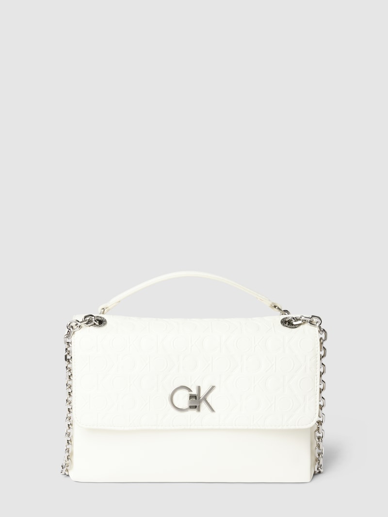 Crossbody Bag in Leder-Optik Modell 'RE-LOCK' in ecru