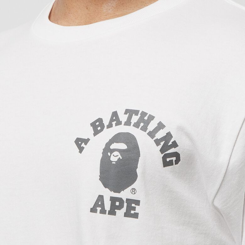 A Bathing Ape Speed Racer College ATS Tee M white x black