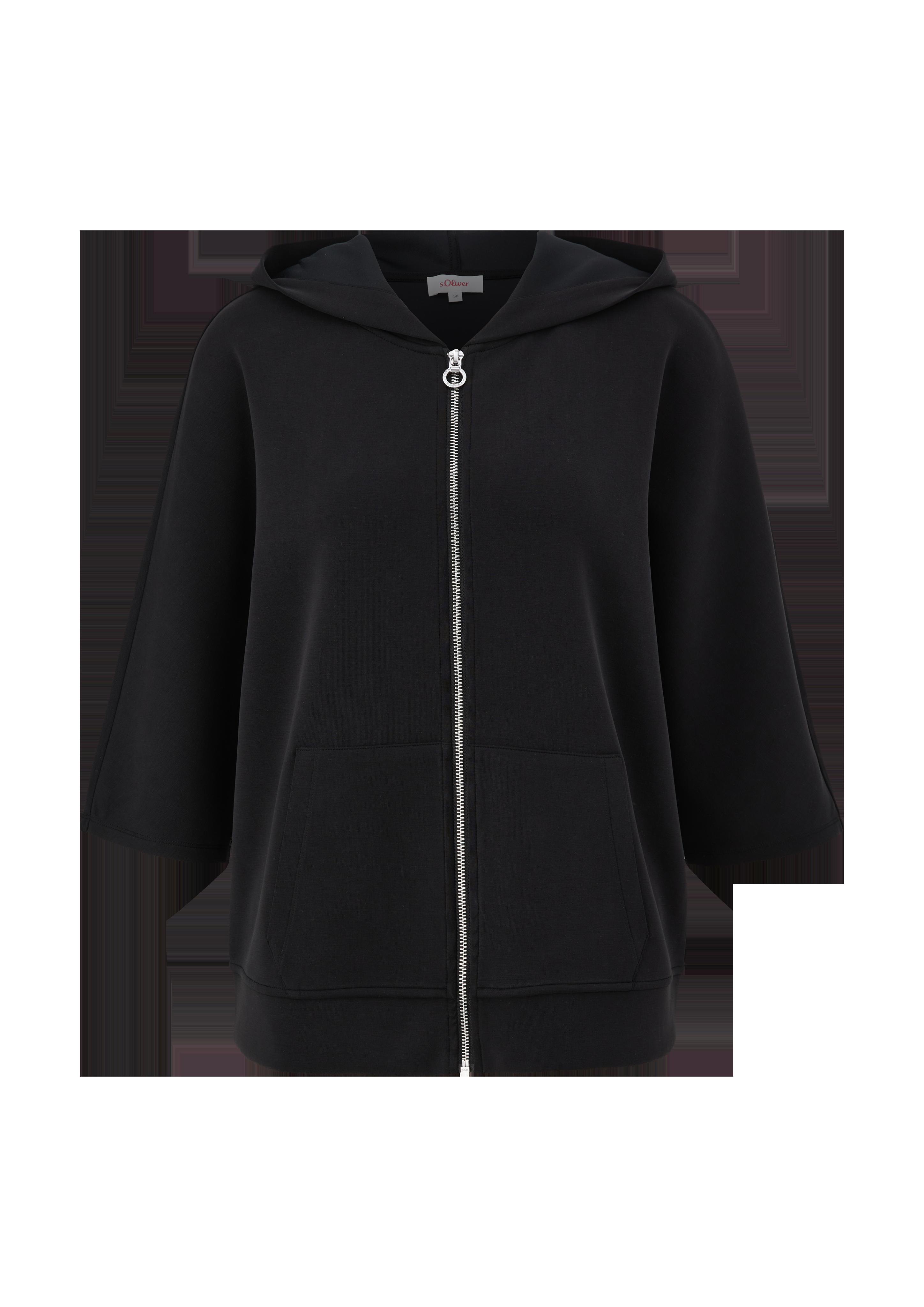 Sweatshirt-Jacke mit Modal  2131526-9999