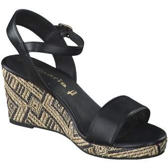 Tamaris Keilsandale in schwarz