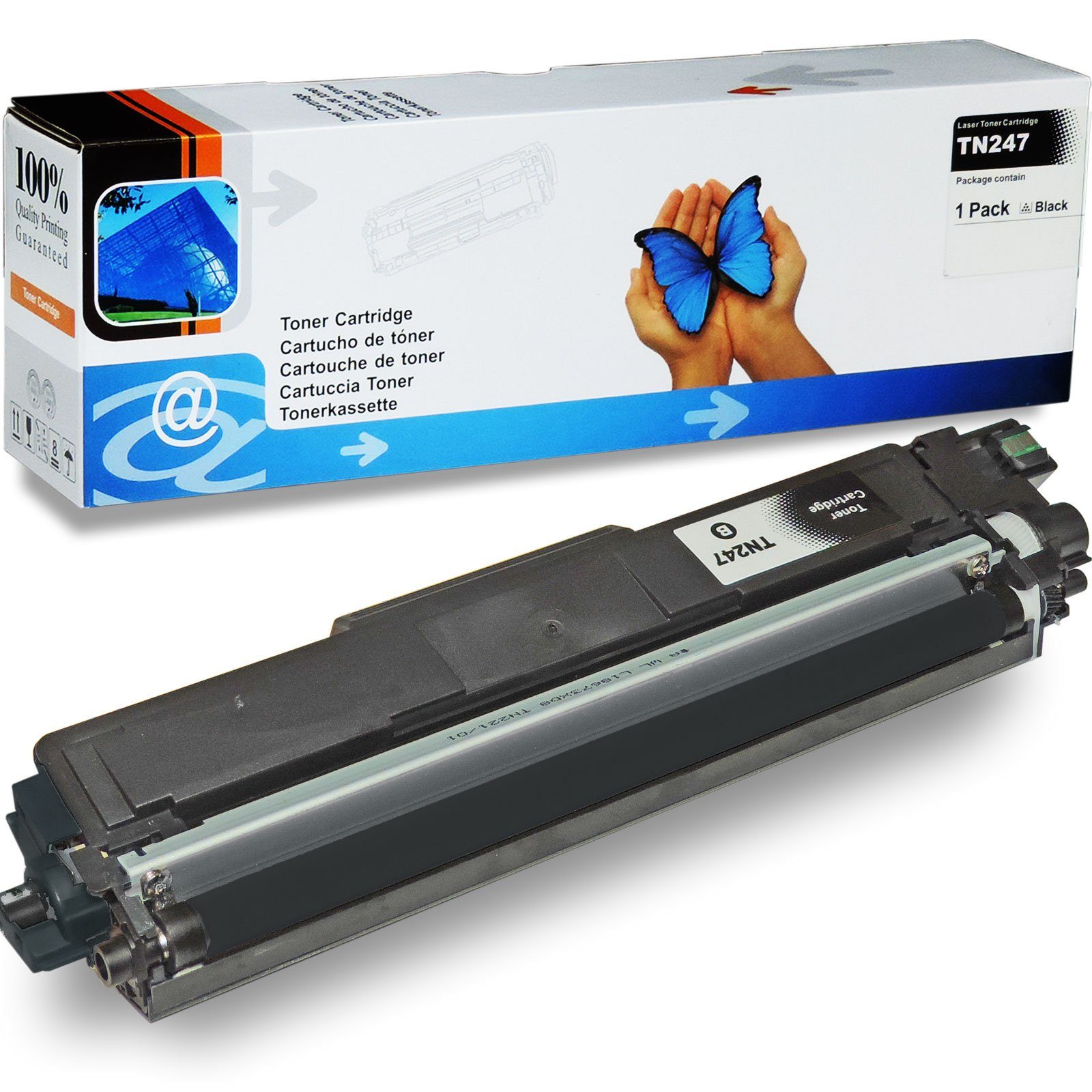 D&C Tonerkartusche Kompatibel Brother TN-243 Schwarz, Lieferumfang: 1x Tonerkassette kompatibel zu Brother TN-243