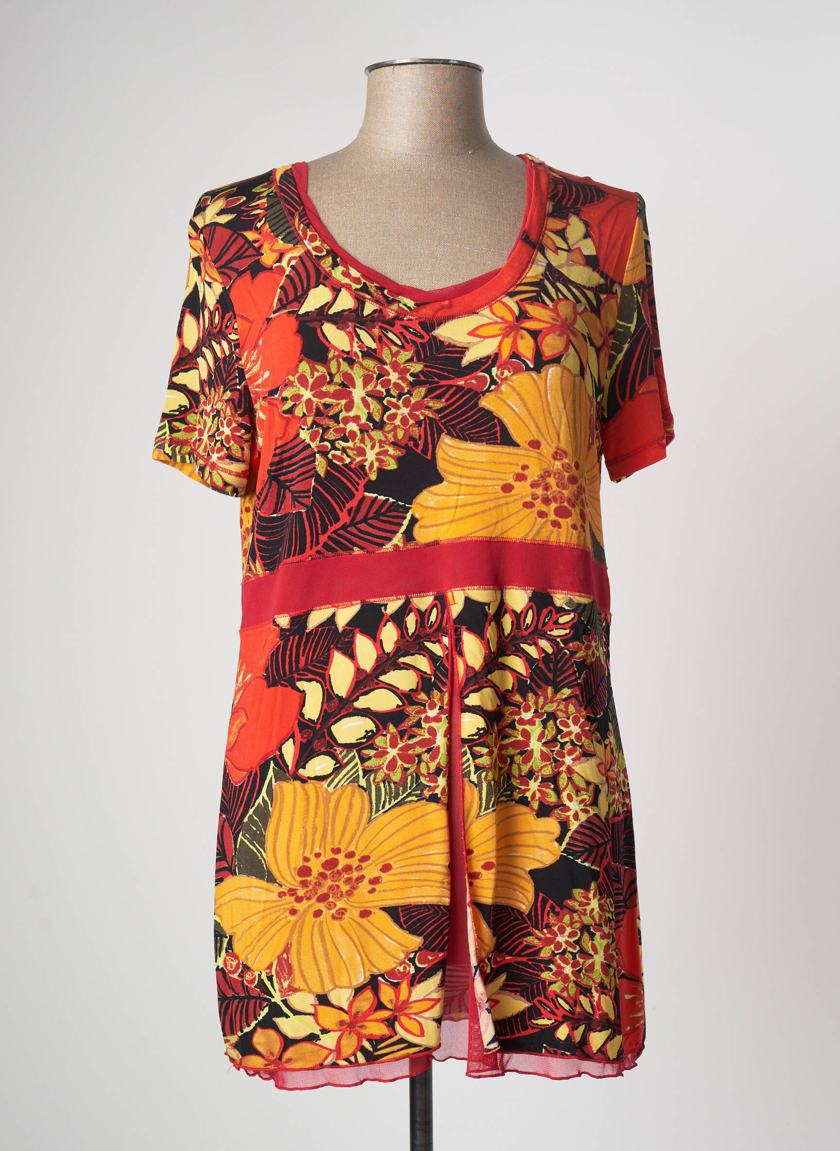 Evalinka Tuniquemanchecourte Femme couleur rouge