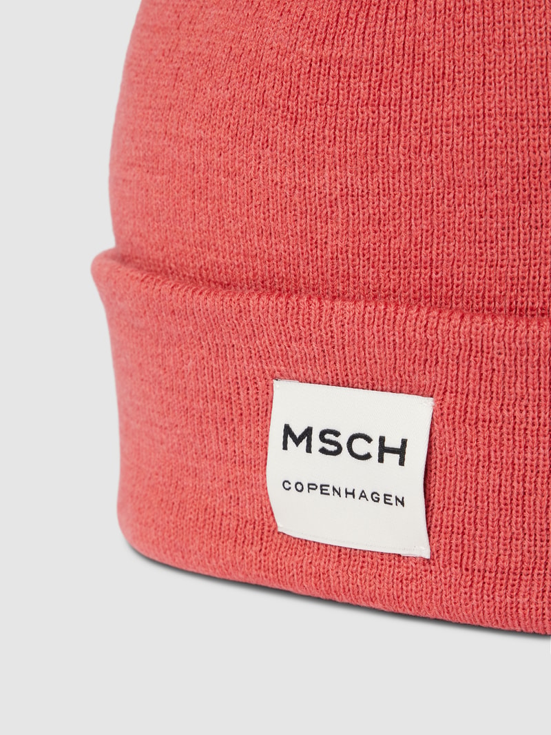 Beanie aus Woll-Mix Modell 'MOJO' in hellrot