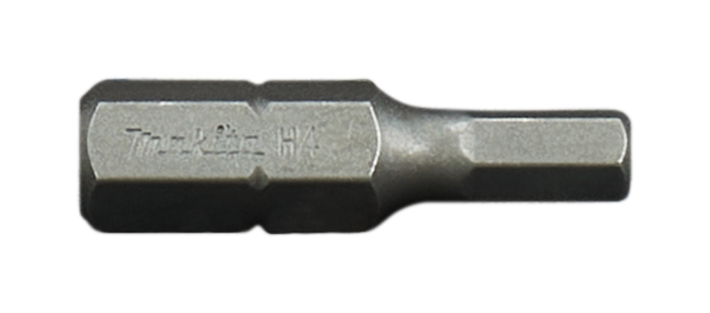 Makita Zubehör B-23709 Innensechskant-Schraubendreher-Bit H4 x 25 mm, 3 Stück