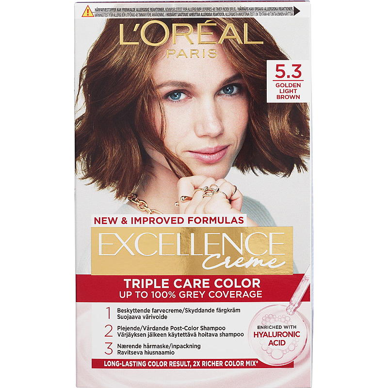 Loreal L'Oréal hårfarge 5.3 lys gyldenbrun