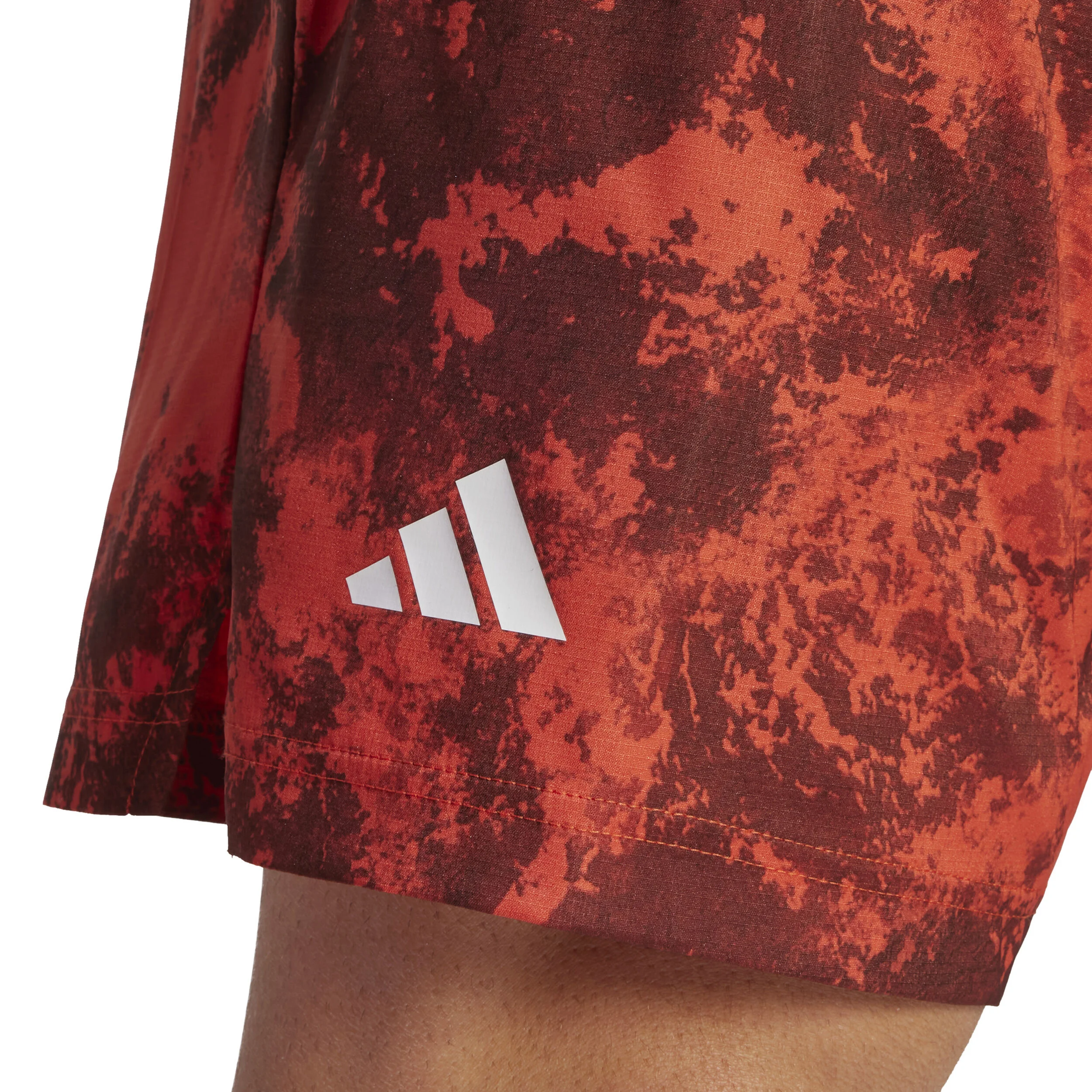 Paris 2N1 Shorts Herren - Orange, Rot