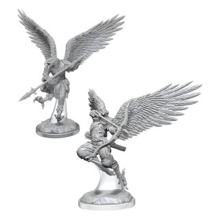 D&D Nolzur's Marvelous Miniatures Miniatur unbemalt Aarakocra Fighters (2)