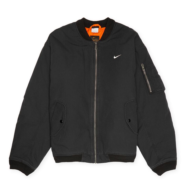 NIKE Life Woven Flight Jacket black/white