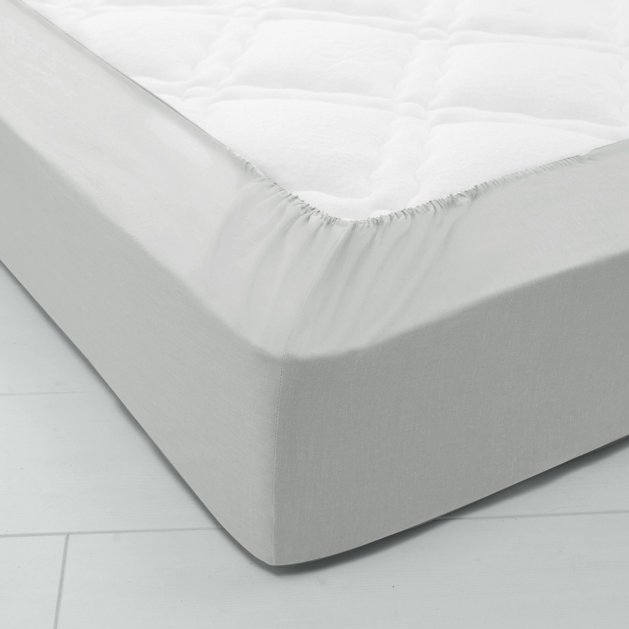 Drap-housse uni coton bonnet 32 cm
