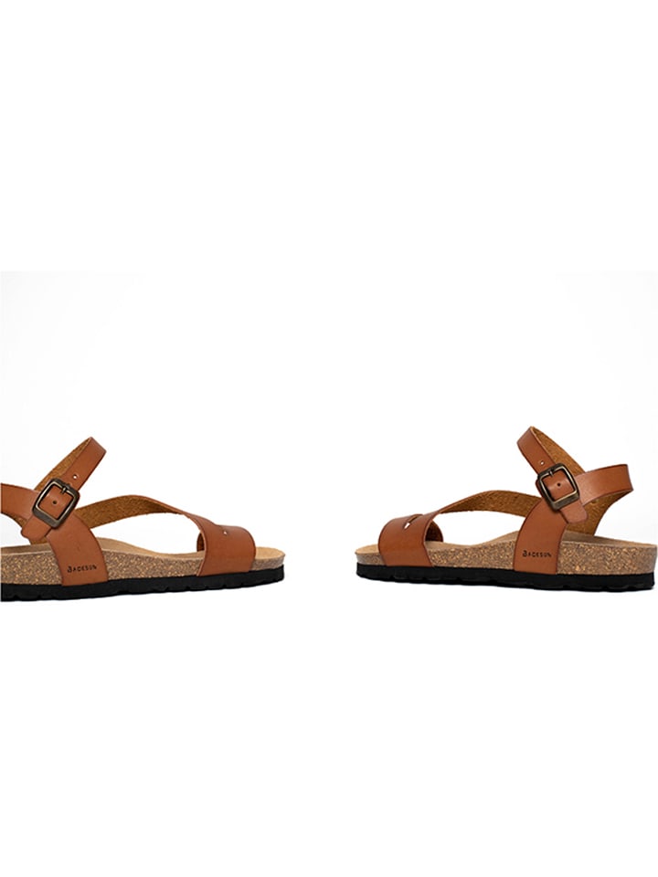 BACKSUN Sandalen in Hellbraun günstig kaufen