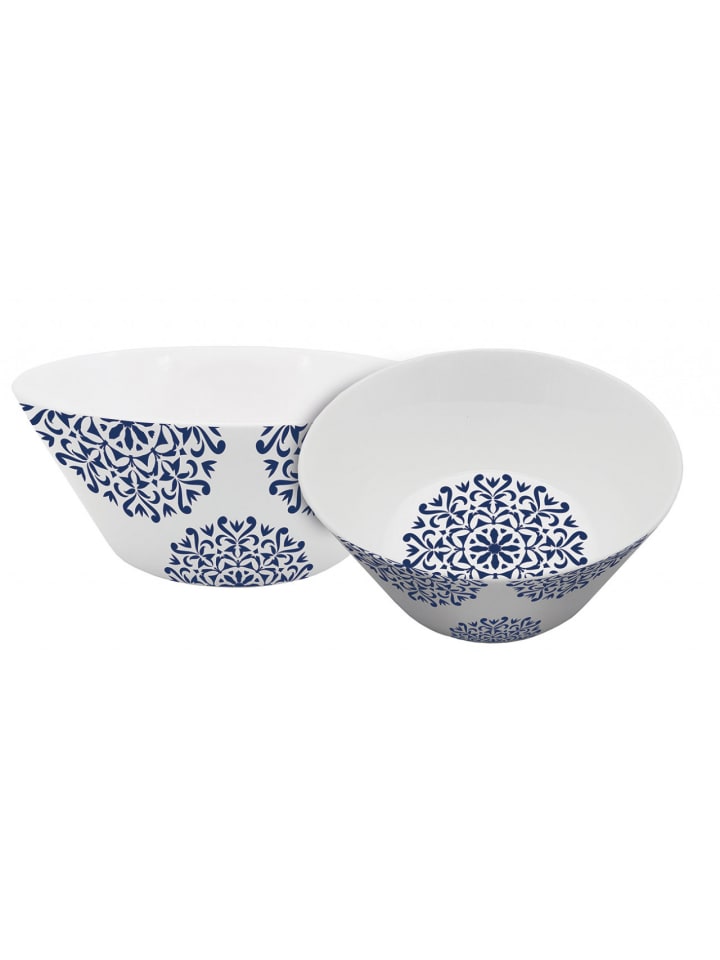 Geda Labels Müslischale 6er Set Classic Blue Ornament in Blau - 400 ml günstig kaufen onesize