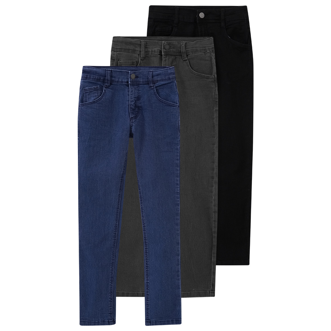 3 Jungen Skinny-Jeans mit verstellbarem Bund