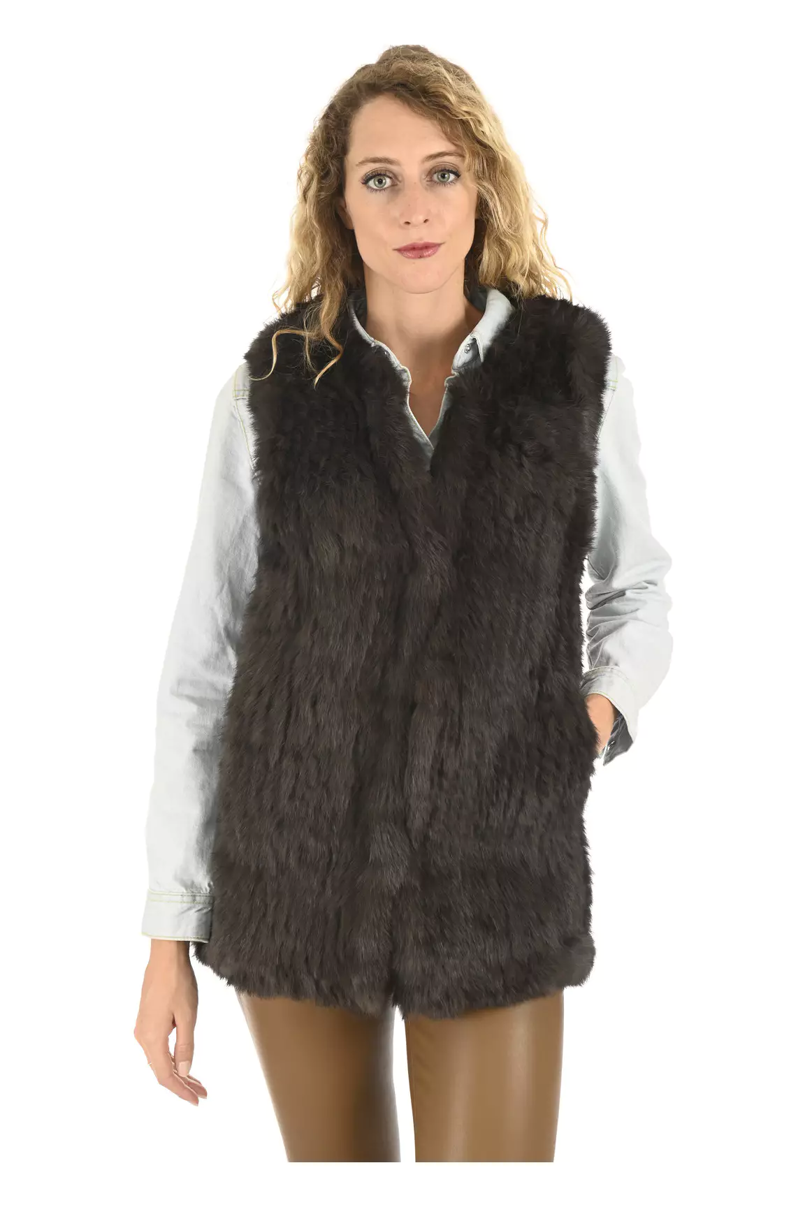 La Canadienne Autres Gilets Femme couleur vert