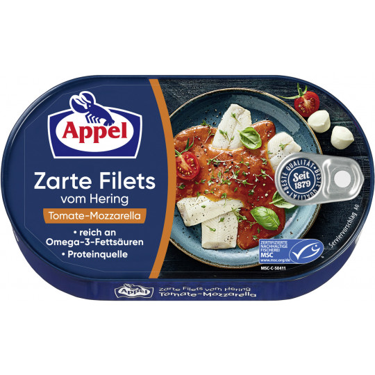 Appel zarte Heringsfilets in Tomate-Mozzarella 200G