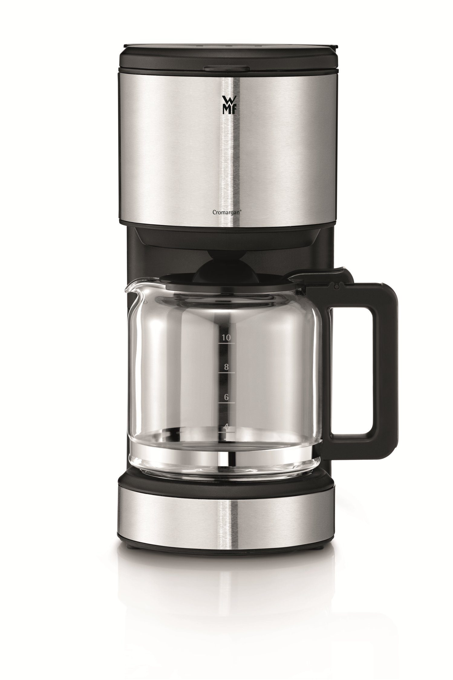 WMF Filterkaffeemaschine Stelio Aroma, 1.25l Kaffeekanne, 1x4, 10 Tassen, Tropf-Stopp, Abschaltautomatik
