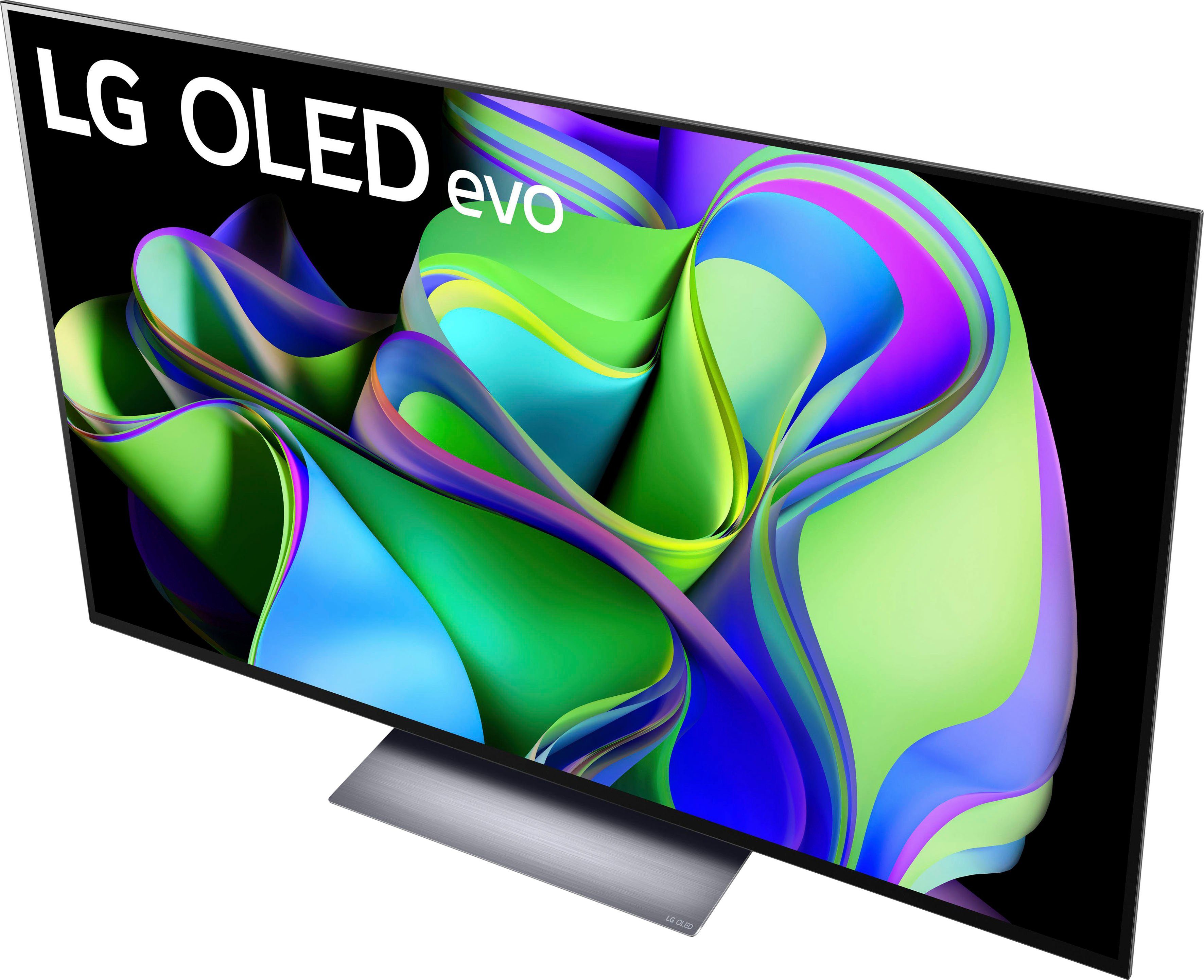 LG OLED65C37LA OLED-Fernseher (165 cm/65 Zoll, 4K Ultra HD, Smart-TV, OLED evo, bis zu 120 Hz, α9 Gen6 4K AI-Prozessor, Twin Triple Tuner)