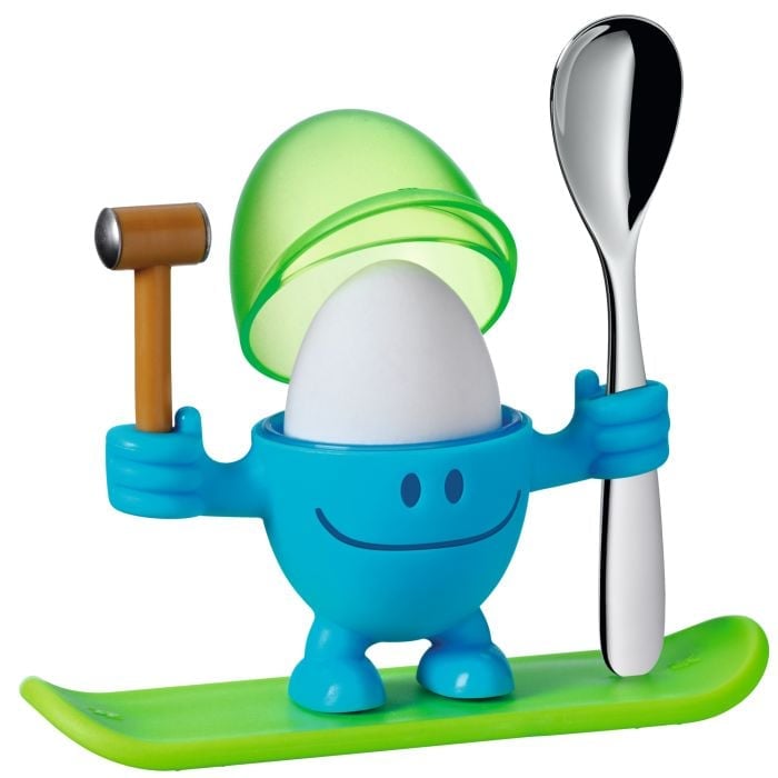 Eierbecher McEgg mit LÖffel, Blau
