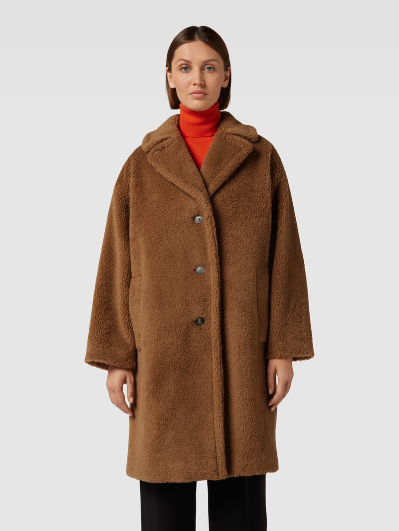 Mantel mit überschnittenen Schultern Modell 'VEBER' in camel