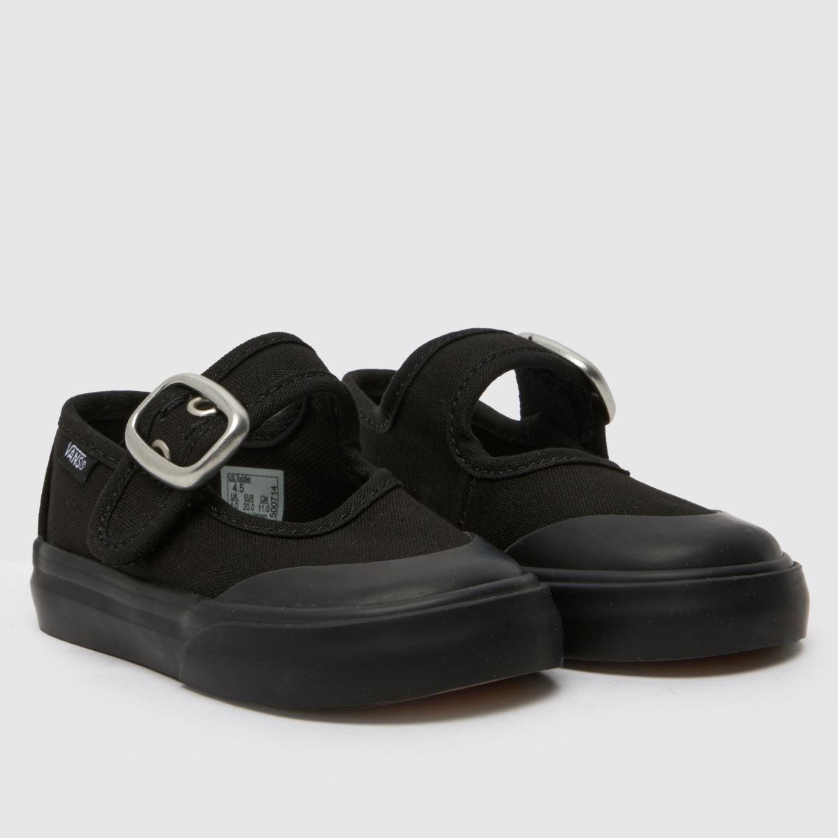 Vans svarta Mary Jane-skor för flickor