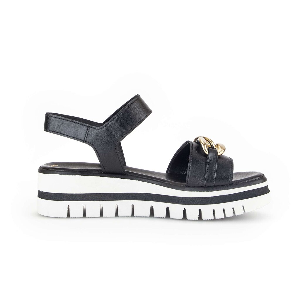Gabor fashion Plateau Sandale schwarz