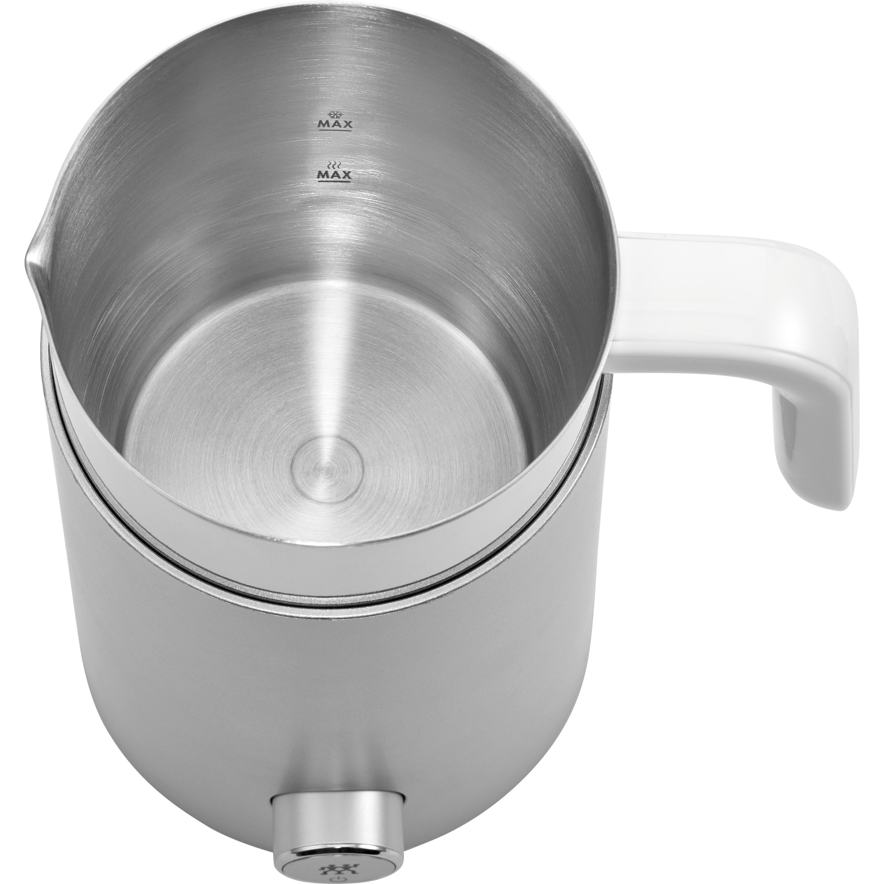 Milchaufschäumer, 400 ml, Silber