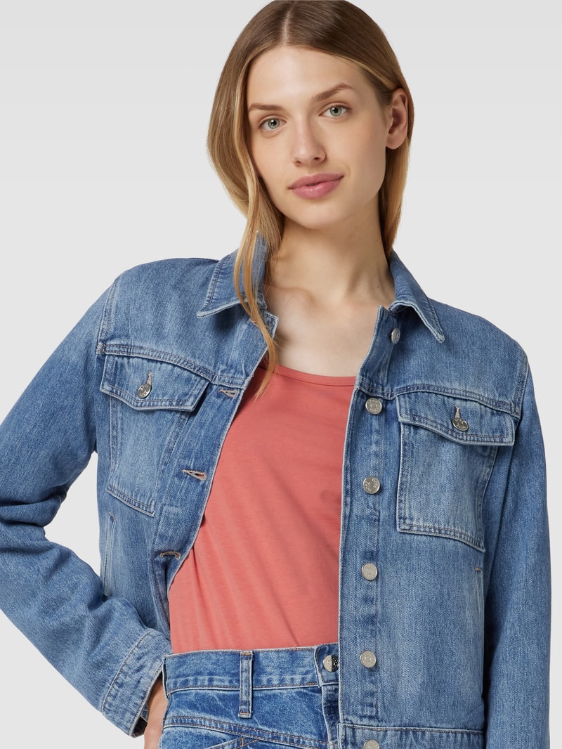 Longsleeve mit U-Ausschnitt Modell 'Basic' in altrosa