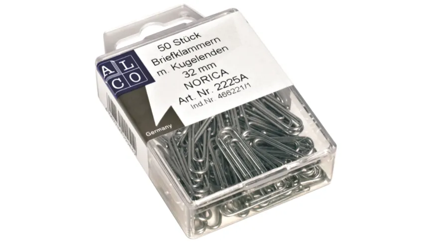 ALCO Büroklammern 50 Stück 32mm NORICA