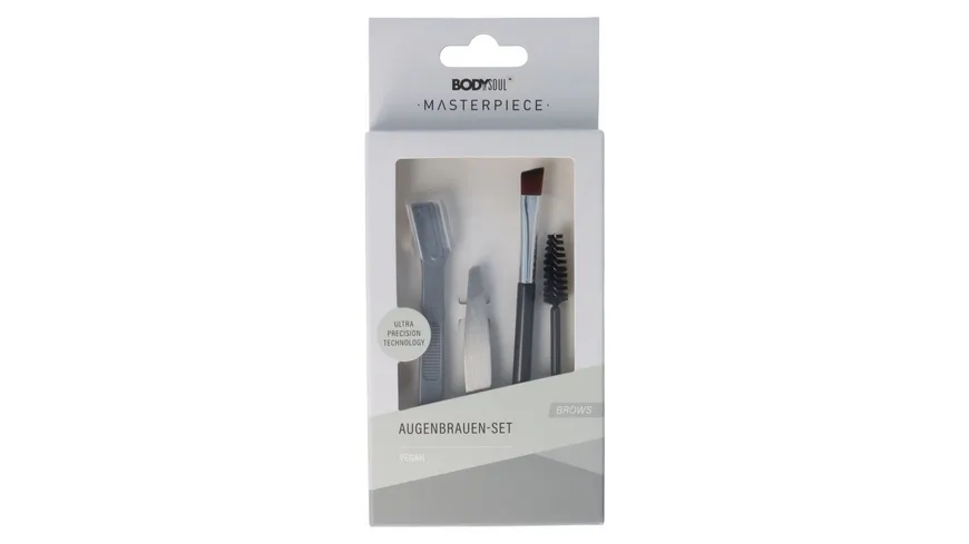 BODY&SOUL Masterpiece 4er Set Mini Augenbrauen Pinsel