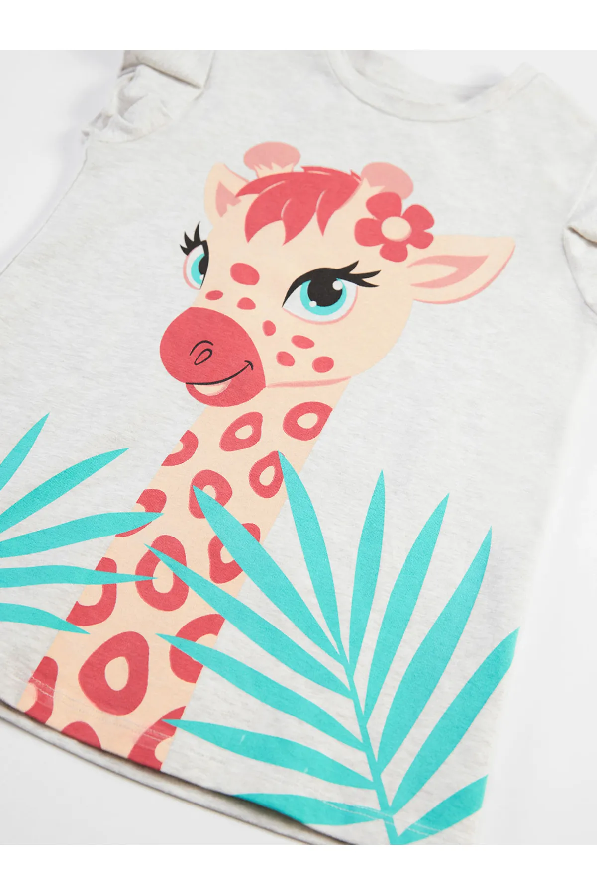Denokids  Ausgefallenes Giraffen-T-Shirt-Strumpfhosen-Set für Mädchen